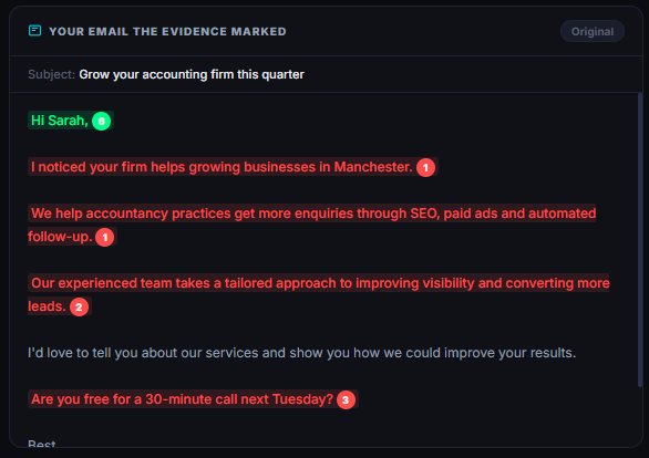 Email-before